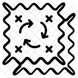 256x256 Cross Stitch Icon Of Line Style