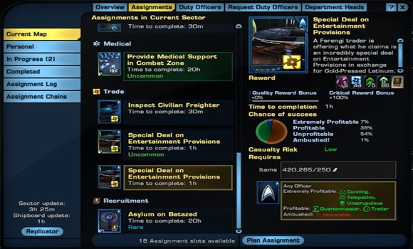 580x350 Captain's Log New User Tips On Star Trek Online's Duty Officer System