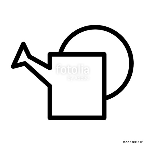 500x500 Garden Watering Can Real Estate Agency Agent Broker Vector Icon
