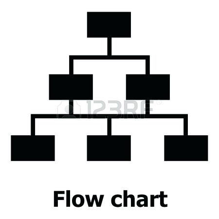 450x450 Flow Chart Icon Vector Illustration Flat Design Style Flowchart