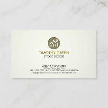 350x350 Stock Chart Icon Business Cards Business Cards