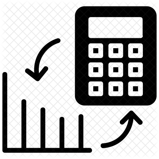 512x512 Stock Chart Icon Of Glyph Style