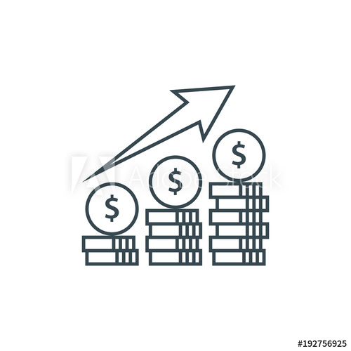 500x500 Stock Exchange Icon, Stock Market Related Line Icon