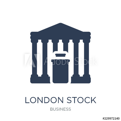 500x500 London Stock Exchange Icon Trendy Flat Vector London Stock