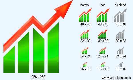 464x280 Stock Market Icon Image Large Business Icons