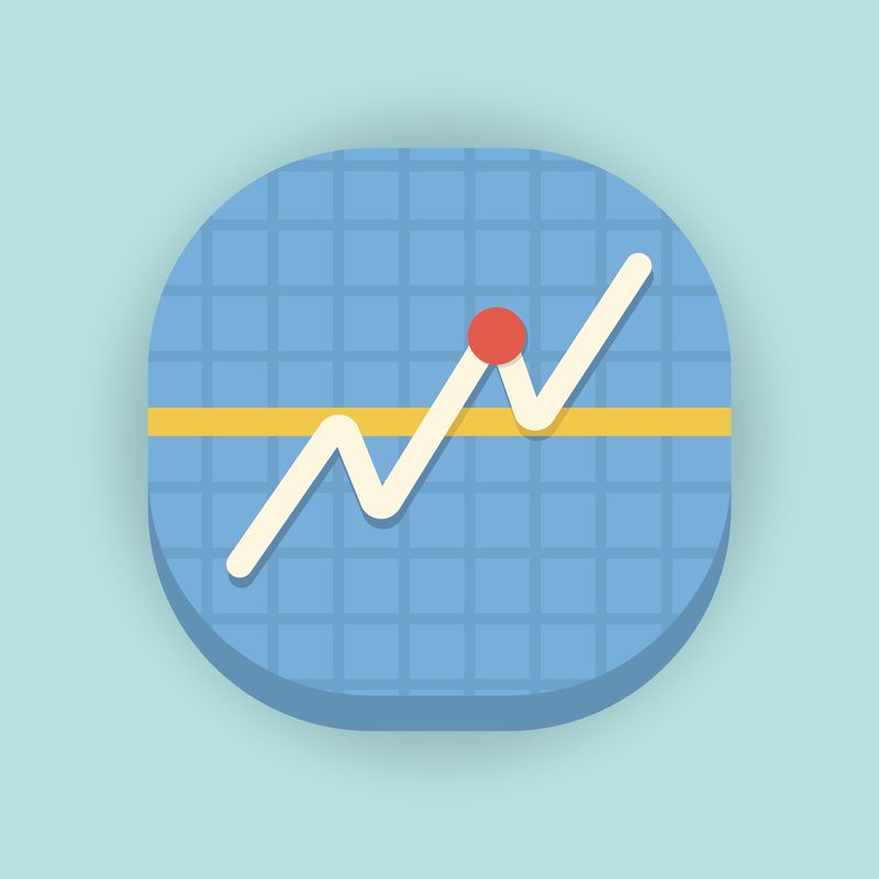 800x800 Stock Market Icon Infographic Template
