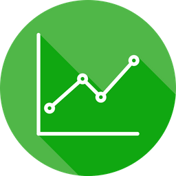 256x256 Analysis, Analytics, Business, Chart, Earnings, Finance, Stock