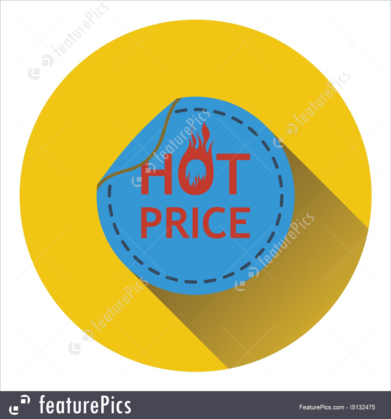 1300x1392 Hot Price Icon Stock Illustration