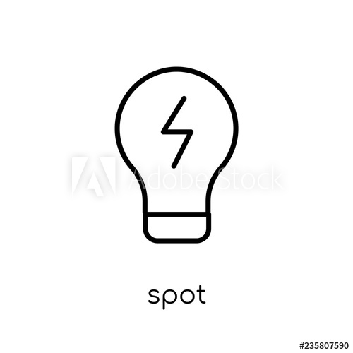 500x500 Spot Marketspot Price Icon Trendy Modern Flat Linear Vector Spot