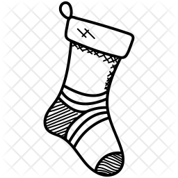 256x256 Stocking Icon Of Doodle Style