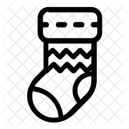 256x256 Stocking Icon Of Line Style