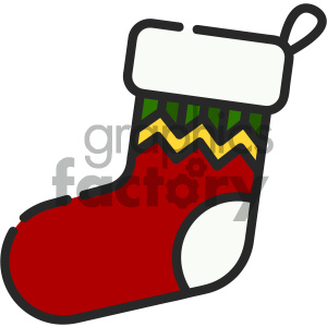 300x300 Christmas Stocking Vector Icon Clipart Royalty Free Gif, Png