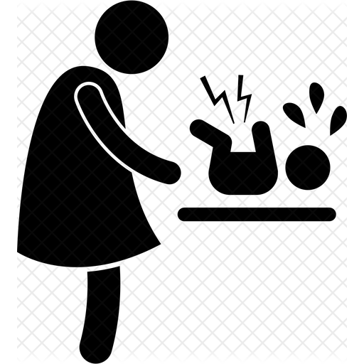 512x512 Stomachache Icon Of Glyph Style