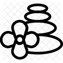 256x256 Beauty Spa Stone Icon Of Line Style