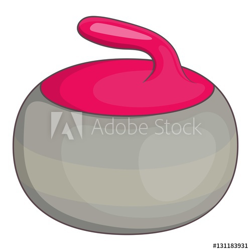 500x500 Curling Stone Icon Cartoon Illustration Of Curling Stone Vector