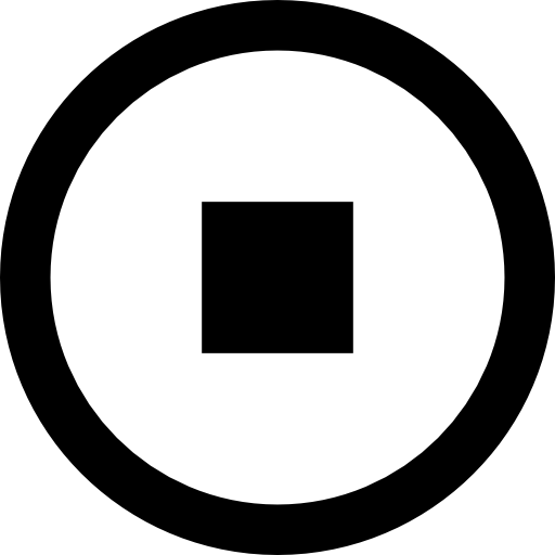 512x512 Stop Button Circular Symbol Icons Free Download