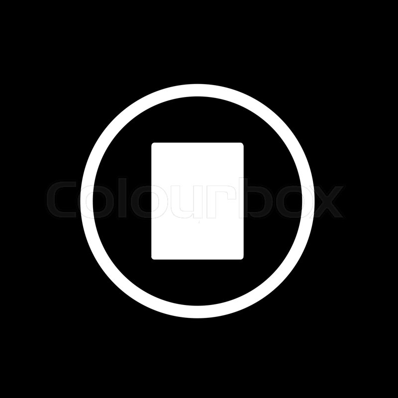 800x800 Stop Button Vector Icon In Linear Stock Vector Colourbox