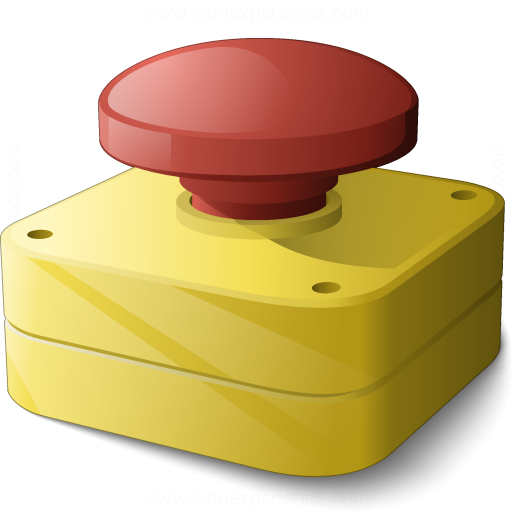 512x512 Iconexperience V Collection Emergency Stop Button Icon