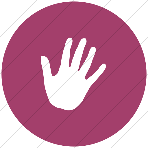 512x512 Iconsetc Flat Circle White On Pink Classica Stop Hand Icon