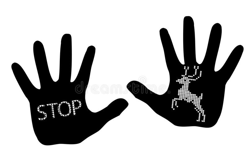 800x533 Stop Hand Silhouette