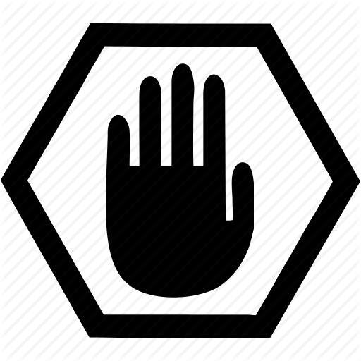 512x512 Alert, Stop, Hand, Warning, Forbidden Icon