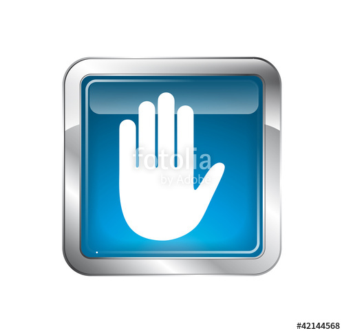 500x484 Stop Hand Icon Stock Image And Royalty Free Vector