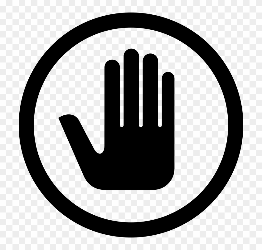 840x800 Stop Hand Sign Png