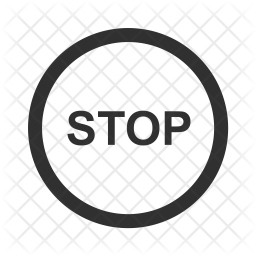 256x256 Stop Icon Of Glyph Style