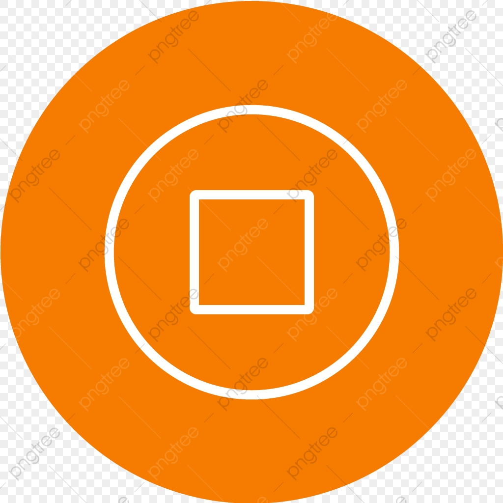 1024x1024 Vector Stop Icon, Pause Icon, Music Player Icon, Multimedia Icon