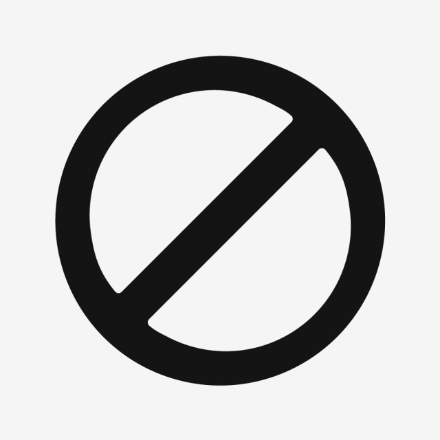 640x640 Forbidden Vector Icon, Forbidden, No, Stop Png And Vector