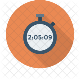 256x256 Stopwatch Icon Of Flat Style