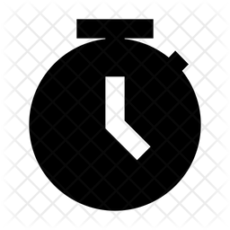 256x256 Stopwatch Icon Of Glyph Style
