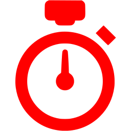 256x256 Red Stopwatch Icon