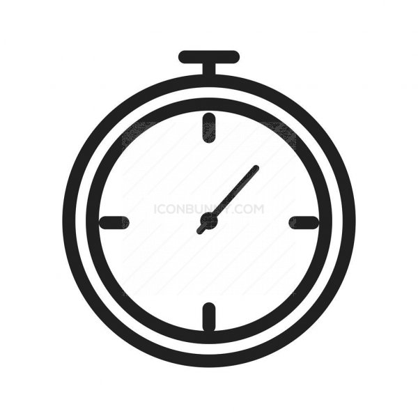 600x600 Stopwatch Line Icon