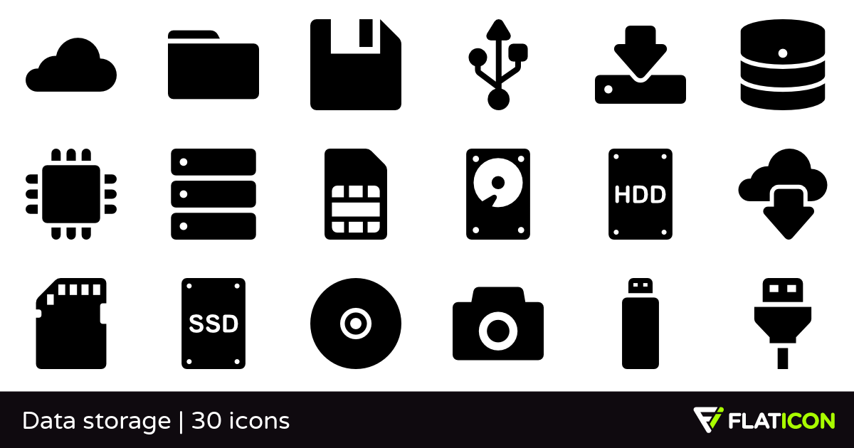 1200x630 Data Storage Free Icons