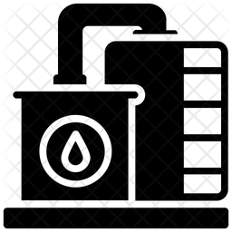 256x256 Storage Tank Icon Of Line Style