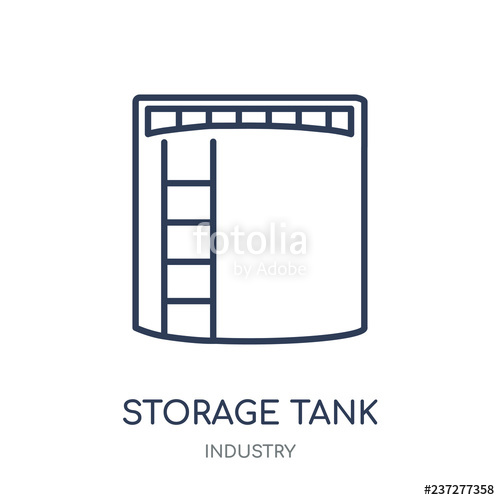 500x500 Storage Tank Icon Storage Tank Linear Symbol Design From Industry