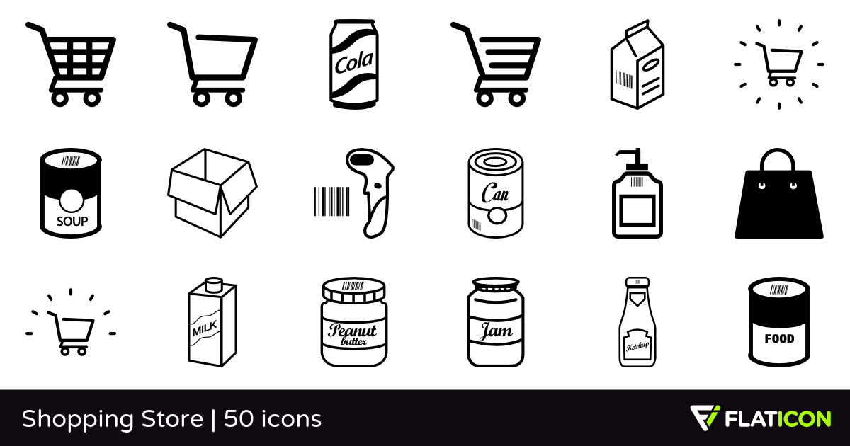 1200x630 Shopping Store Free Icons