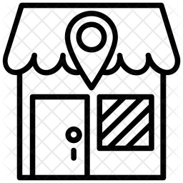 256x256 Store Locator Icon Of Line Style