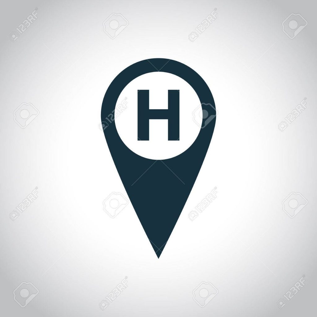 1024x1024 Hospital Map Marker Icon