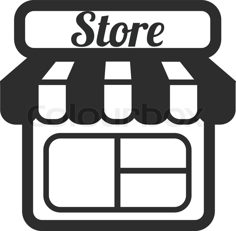 800x784 Store Supermarket Vector Icons Stock Vector Colourbox