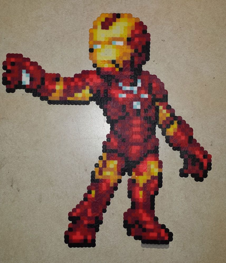 857x1000 Ironman From Rusted Icon Designs Hamaperler Designs Perler