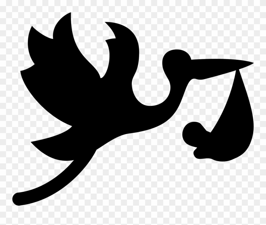 880x744 Flying Stork With Bundle Icon