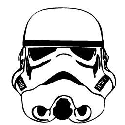 256x256 Stormtrooper Helmet Outline