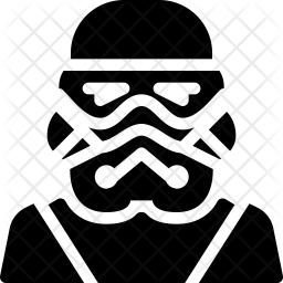256x256 Stormtrooper Icon Of Glyph Style
