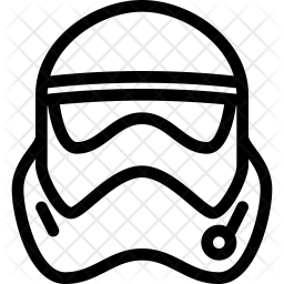 256x256 Stormtrooper Icon Of Line Style