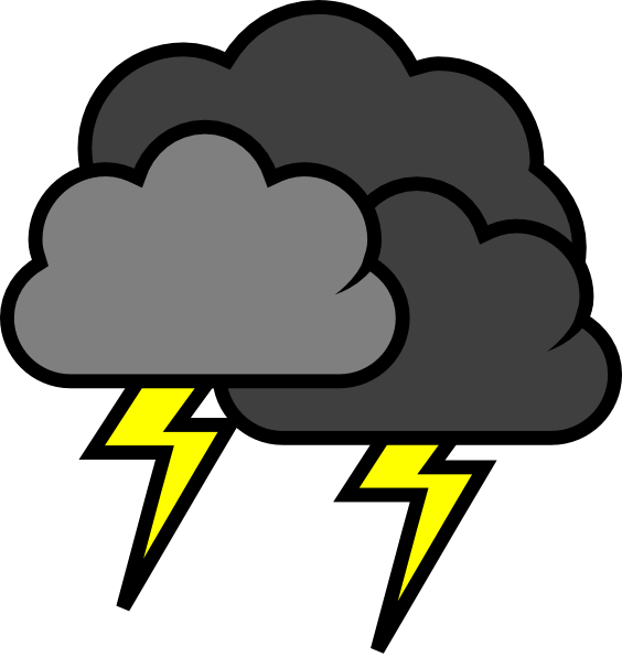 564x596 Stormy Weather Clipart