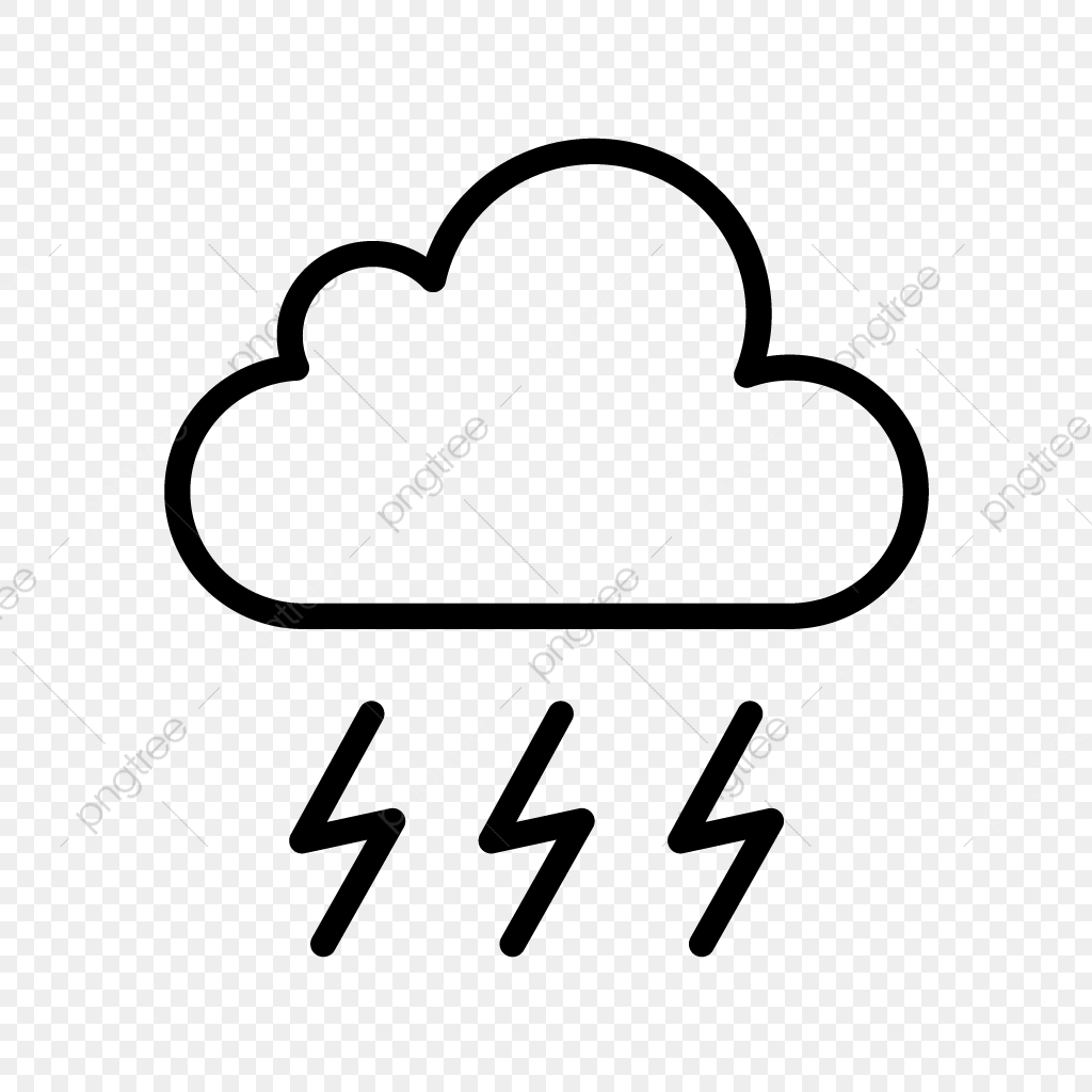 1024x1024 Vector Storm Vector Icon, Bad Weather, Cloud, Lightning Png