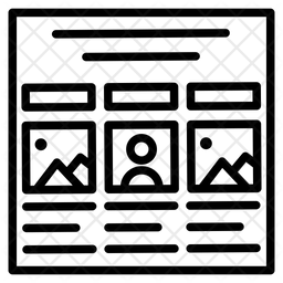 256x256 Storyboard Icon Of Line Style