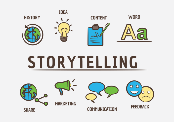 700x490 Storytelling Vector Icons
